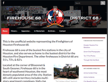 Tablet Screenshot of firehouse68.com